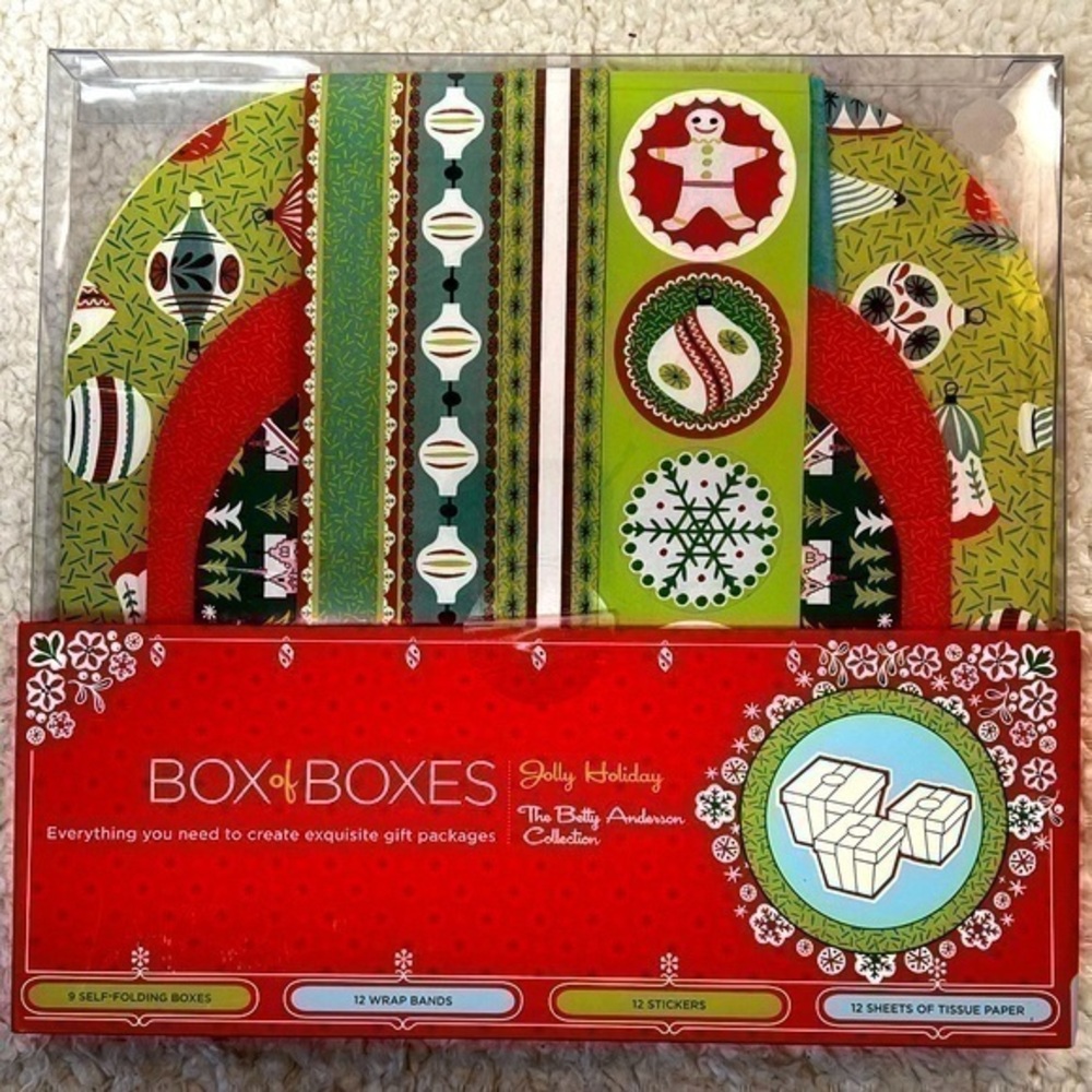 Potter "Jolly Holiday"Box of Christmas Holiday Gift Boxes